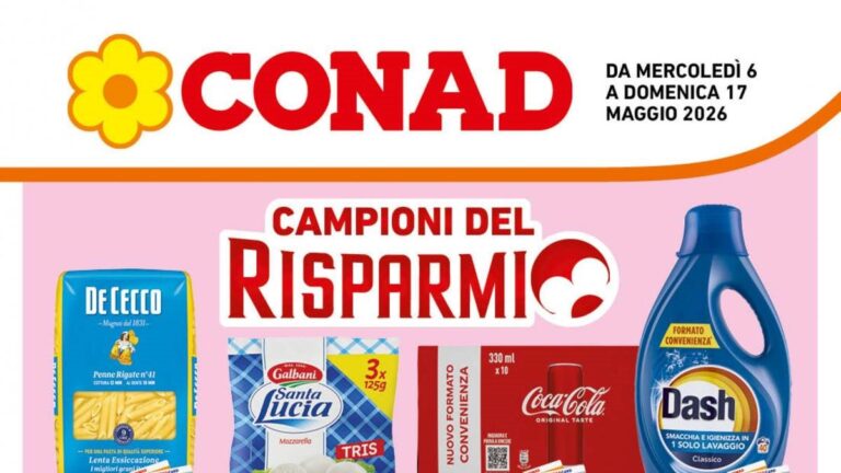 Volantino Conad Lazio dal 6 maggio 2026