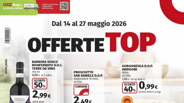 Volantino Coop dal 14 maggio 2026