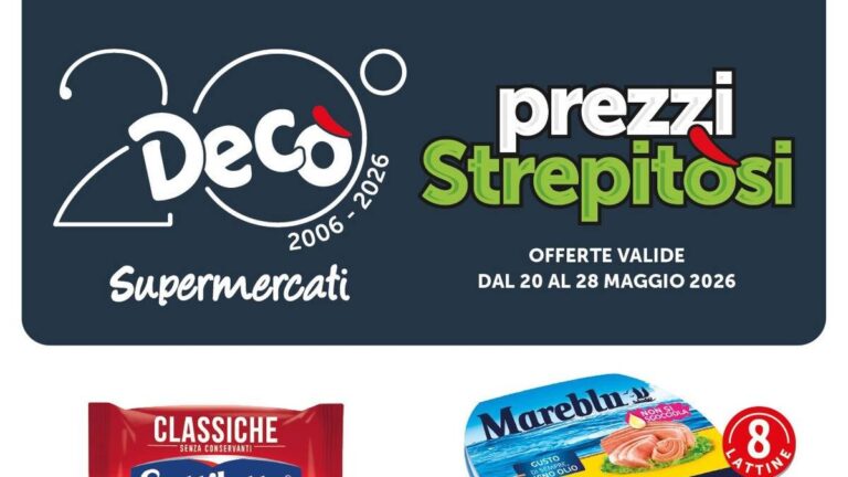 Volantino Decò Supermercati dal 20 maggio 2026