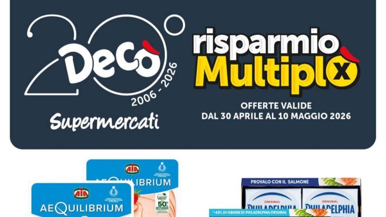 Volantino Decò dal 30 aprile 2026