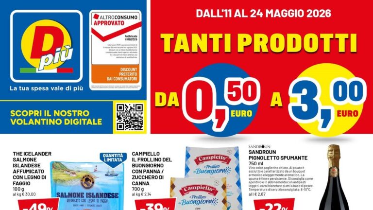 Volantino DPiù dal 11 maggio 2026