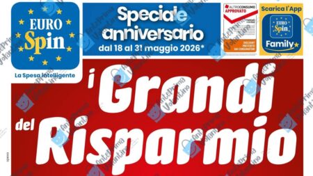 Volantino Eurospin dal 18 maggio 2026