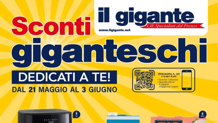 Volantino Il Gigante dal 21 maggio 2026
