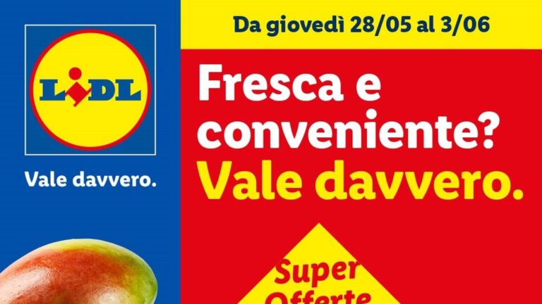 Volantino Lidl Frutta e Verdura dal 28 maggio 2026