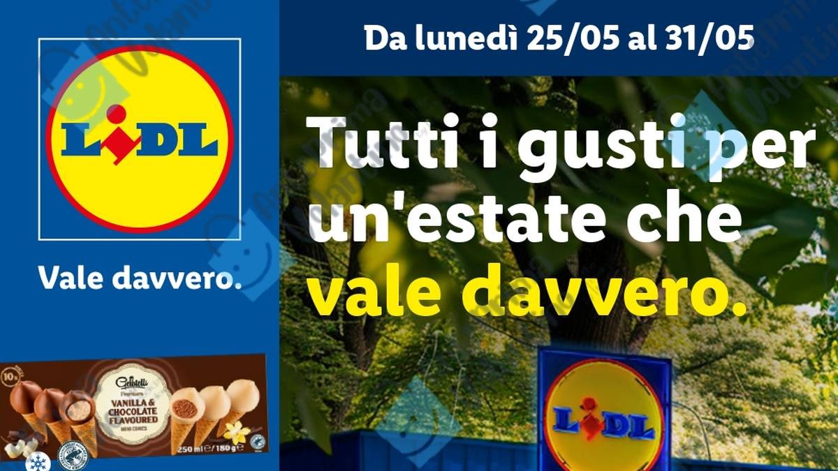 Volantino Lidl Gelati dal 25 maggio 2026