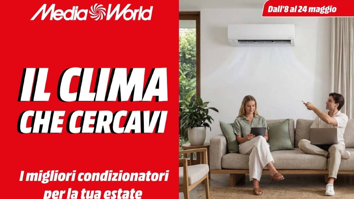 Volantino MediaWorld Speciale Climatizzatori fino al 24 maggio 2026