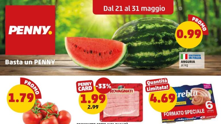 Volantino Penny dal 21 maggio 2026