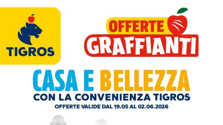 Volantino Tigros Casa e Bellezza dal 19 maggio 2026