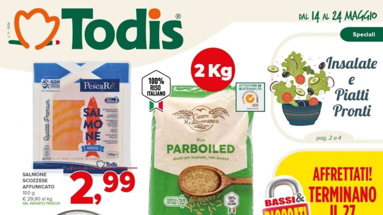 Volantino Todis dal 14 maggio 2026