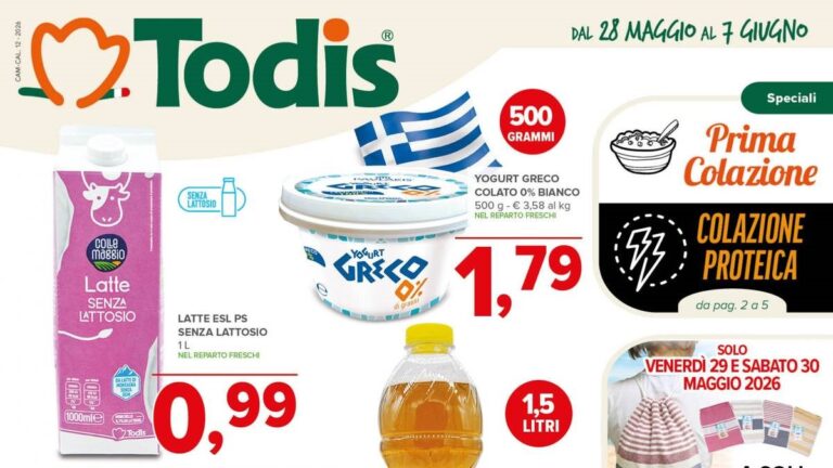 Volantino Todis dal 28 maggio 2026