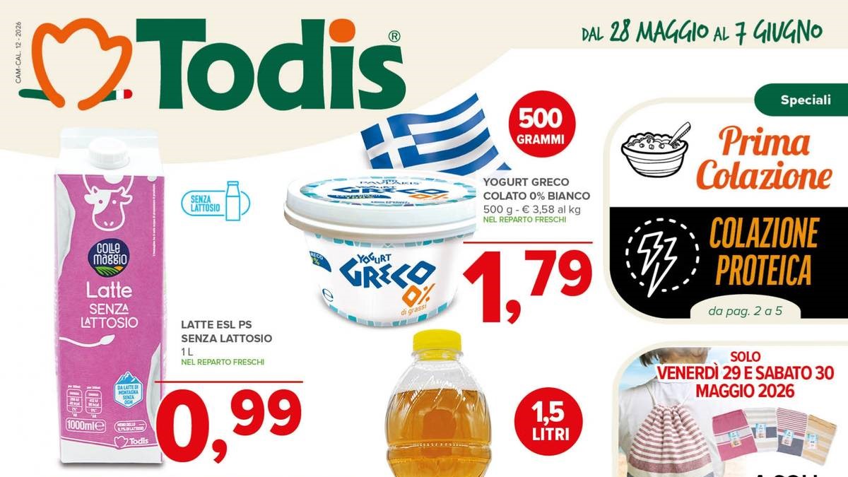 Volantino Todis dal 28 maggio 2026