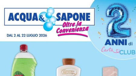 Volantino Acqua e Sapone dal 2 luglio 2026
