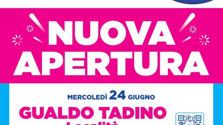 Volantino Acqua e Sapone Nuova Apertura Gualdo Tadino dal 24 giugno 2026