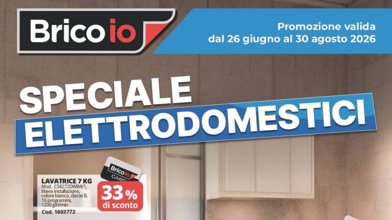Volantino Brico Speciale Elettrodomestici dal 26 giugno 2026
