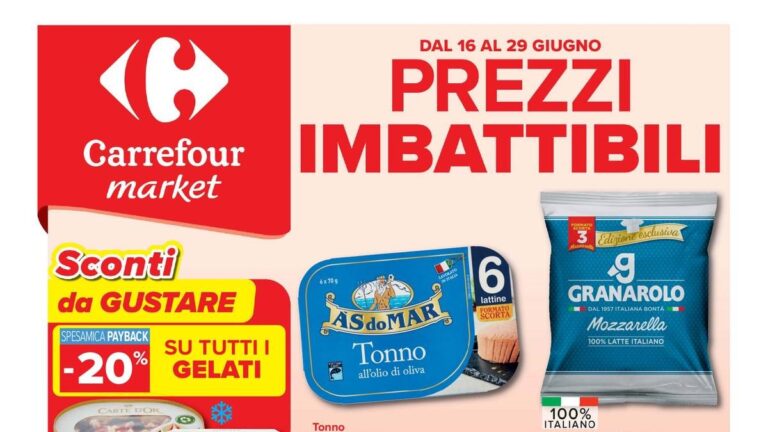 Volantino Carrefour Market dal 16 giugno 2026