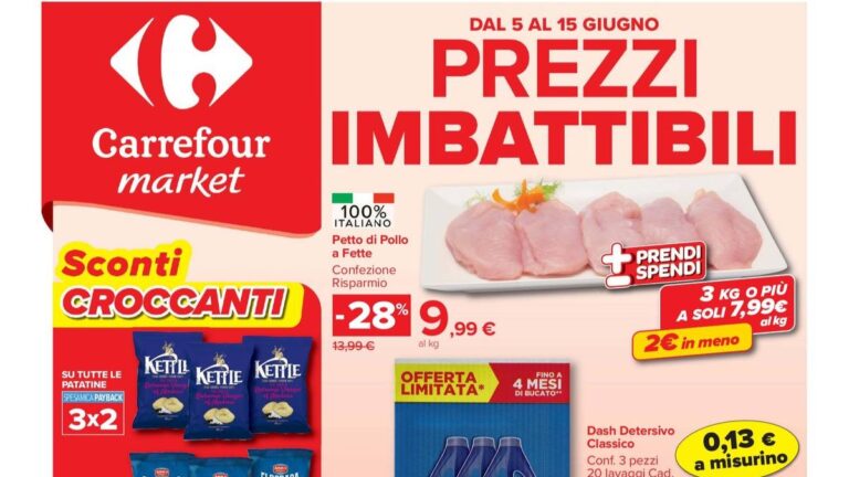 Volantino Carrefour Market dal 5 giugno 2026