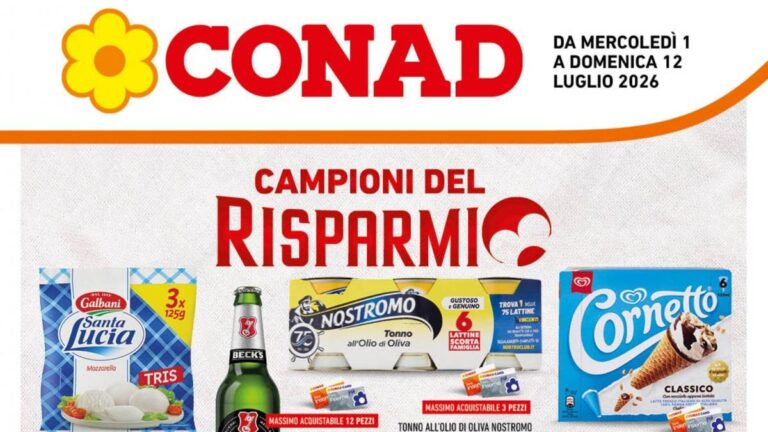 Volantino Conad Campania dal 1 luglio 2026