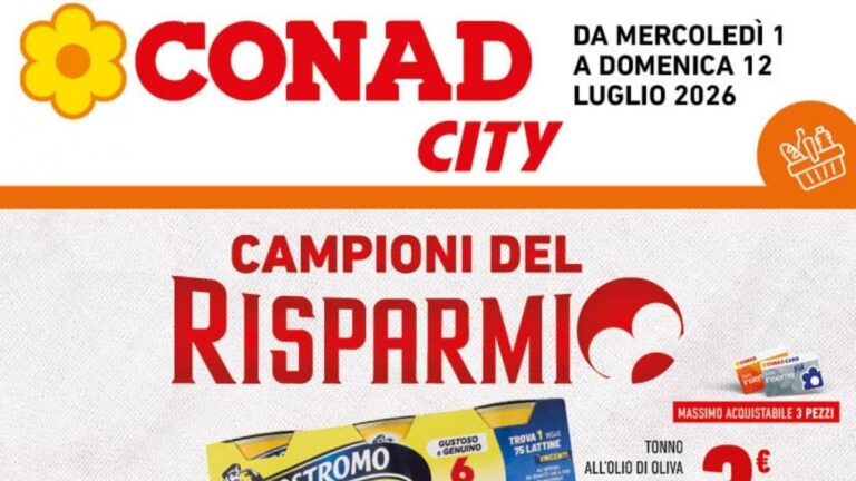Volantino Conad City Campania dal 1 luglio 2026