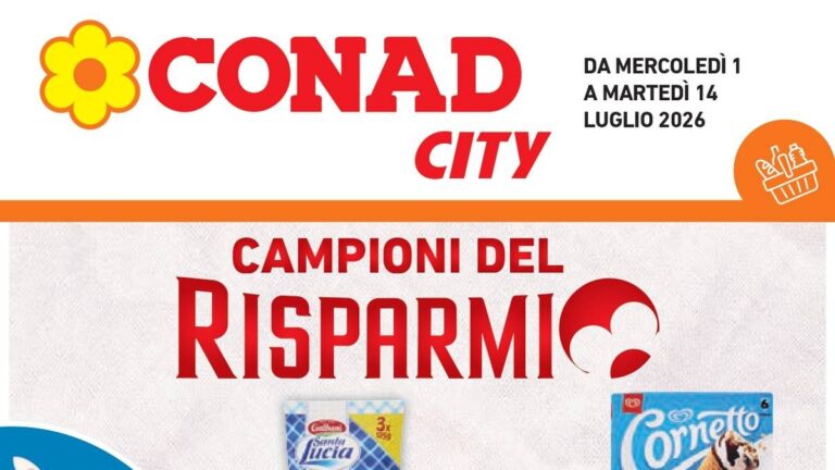 Volantino Conad City dal 1 luglio 2026