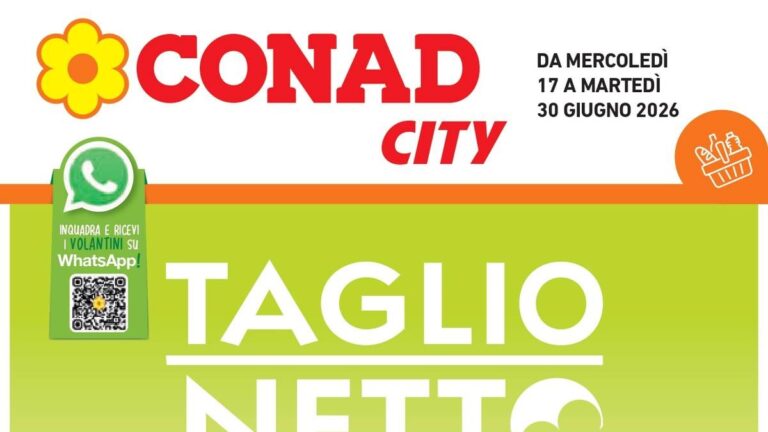 Volantino Conad City dal 17 giugno 2026