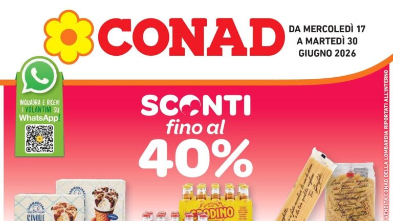 Volantino Conad dal 17 giugno 2026