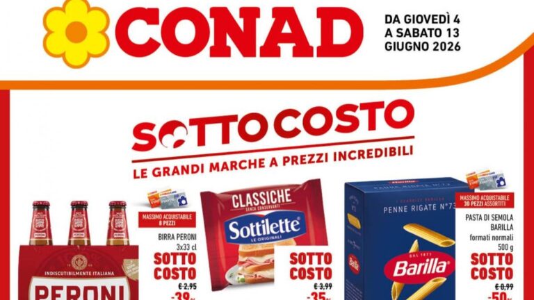 Volantino Conad Lazio dal 4 giugno 2026