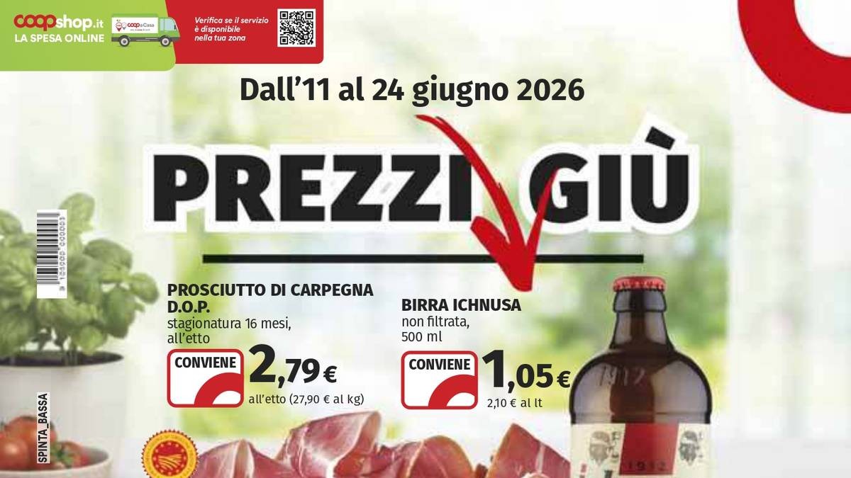 Volantino Coop dal 11 giugno 2026
