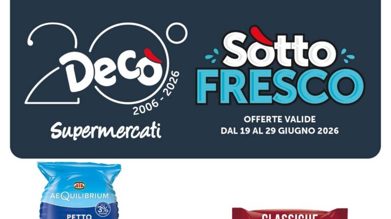Volantino Decò dal 19 giugno 2026