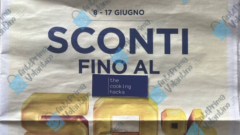 Volantino Esselunga dal 8 giugno 2026