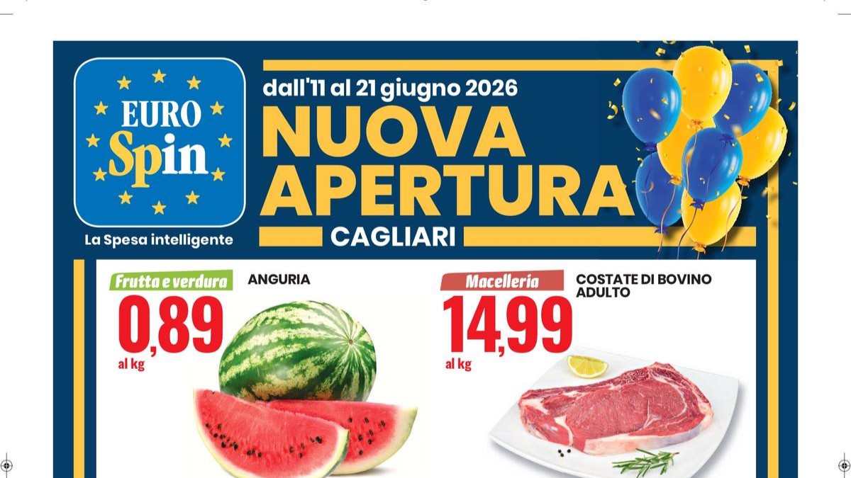 Volantino Eurospin Nuova Apertura Cagliari dal 11 giugno 2026