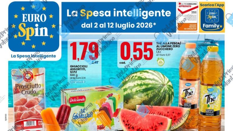 Volantino Eurospin dal 2 luglio 2026