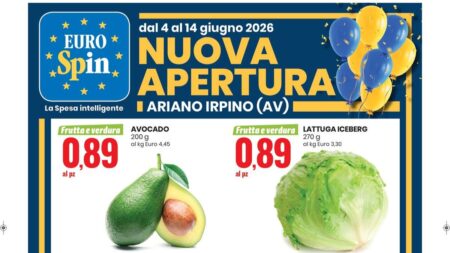 Volantino Eurospin nuova apertura Ariano Irpino dal 4 giugno 2026