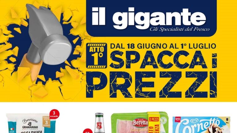 Volantino Il Gigante dal 18 giugno 2026
