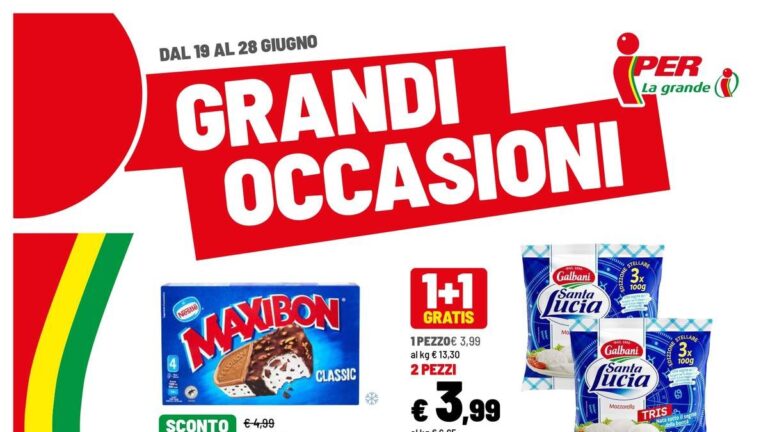 Volantino Iper La Grande I dal 19 giugno 2026