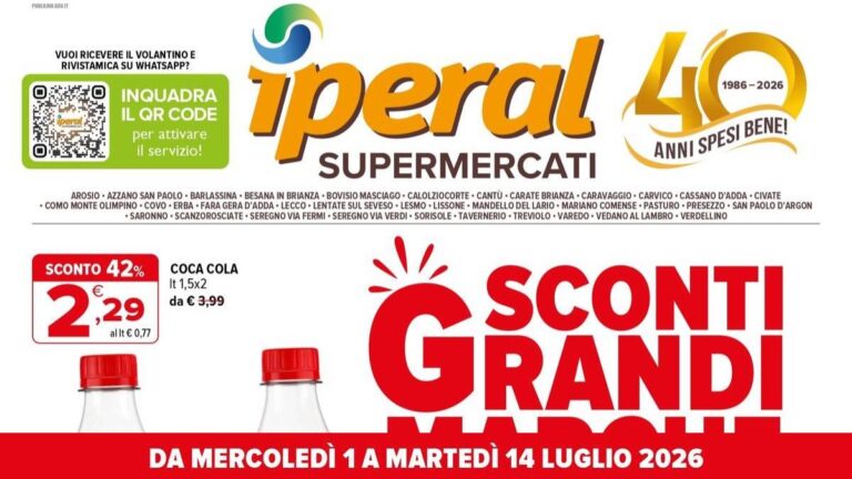 Volantino Iperal dal 1 luglio 2026