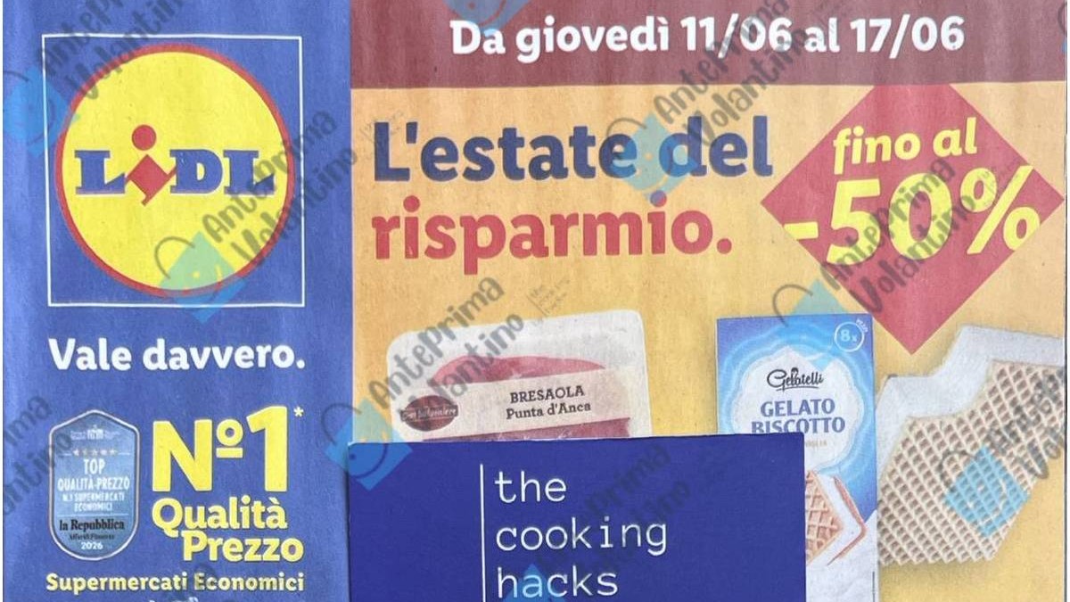 Volantino Lidl dal 11 giugno 2026
