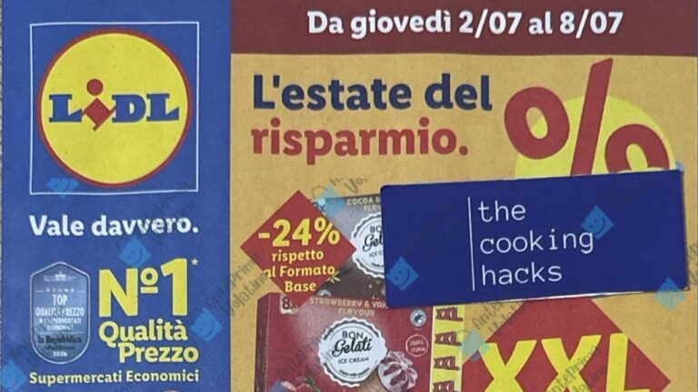 Volantino Lidl dal 2 luglio 2026