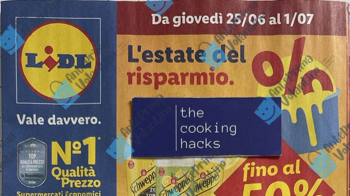 Volantino Lidl dal 25 giugno 2026