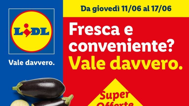 Volantino Lidl Frutta e Verdura dal 11 giugno 2026