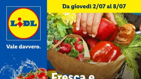 Volantino Lidl frutta e verdura dal 2 luglio 2026