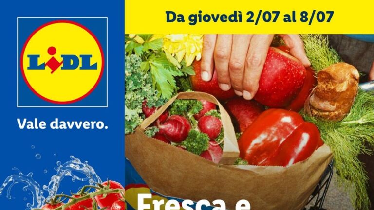 Volantino Lidl frutta e verdura dal 2 luglio 2026