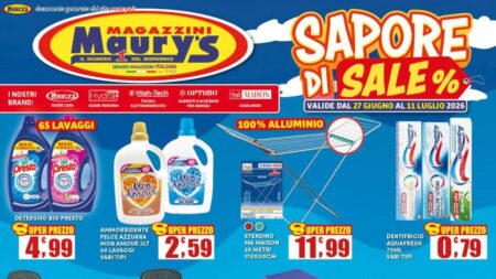 Volantino Maury's dal 27 giugno 2026