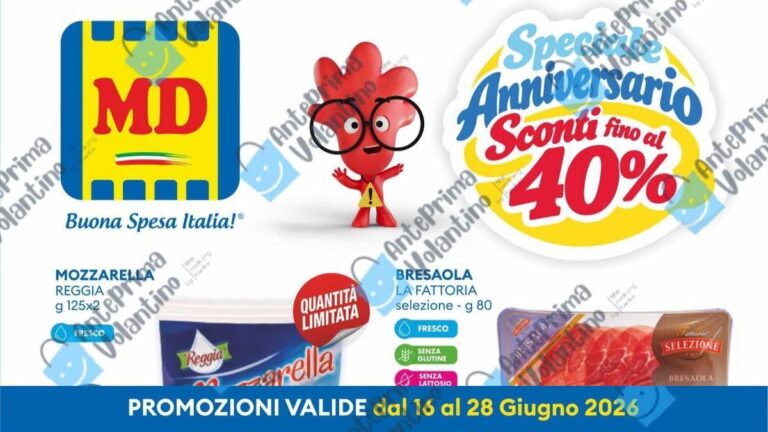 Volantino MD dal 16 giugno 2026