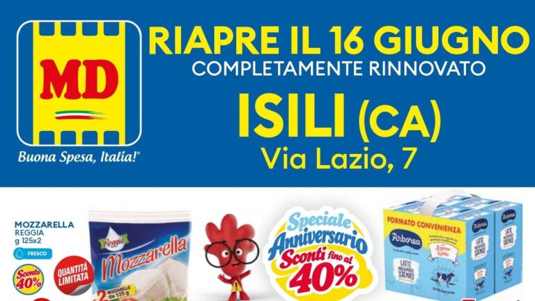 Volantino MD Riapertura Isili dal 16 giugno 2026