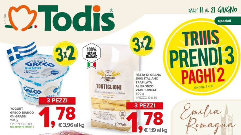 Volantino Todis dal 11 giugno 2026
