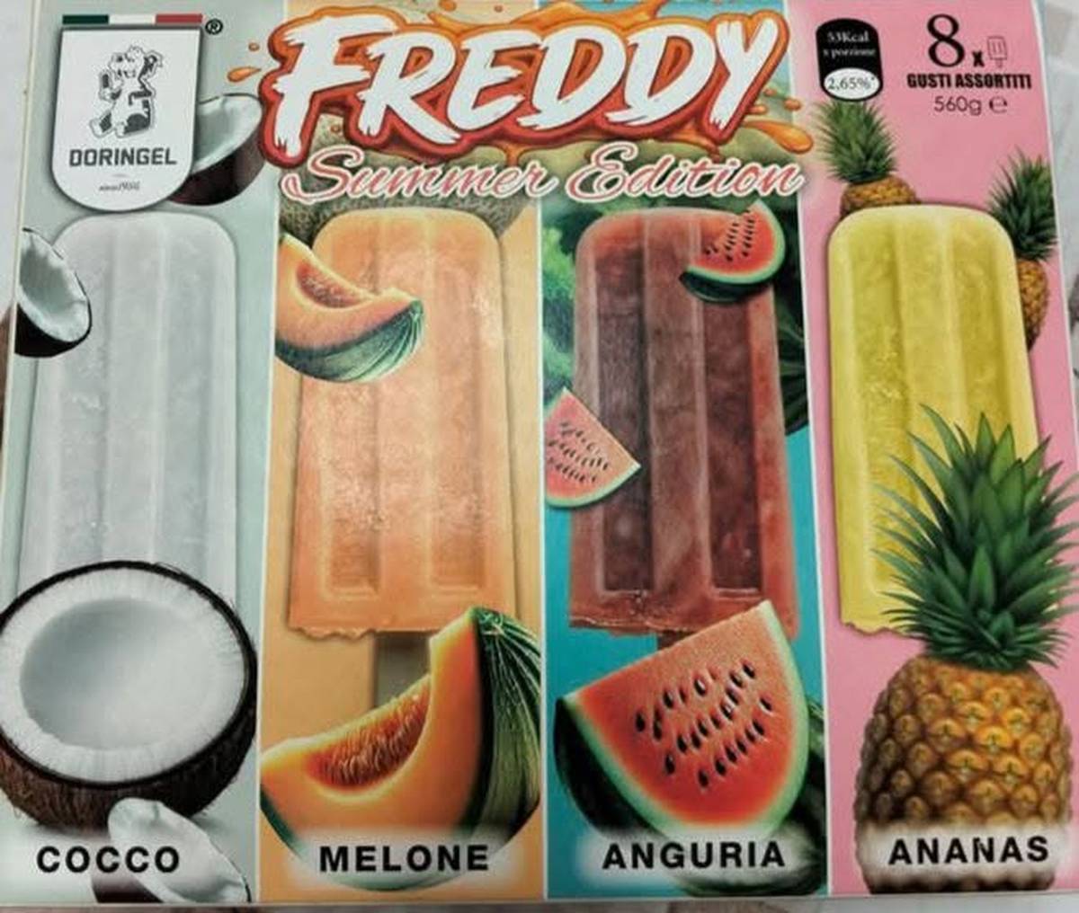 Ghiaccioli Freddy Summer Edition in vendita da MD