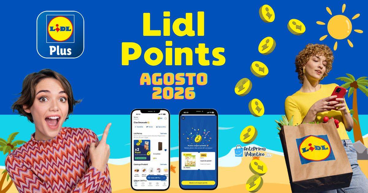 Lidl Points premi agosto 2026