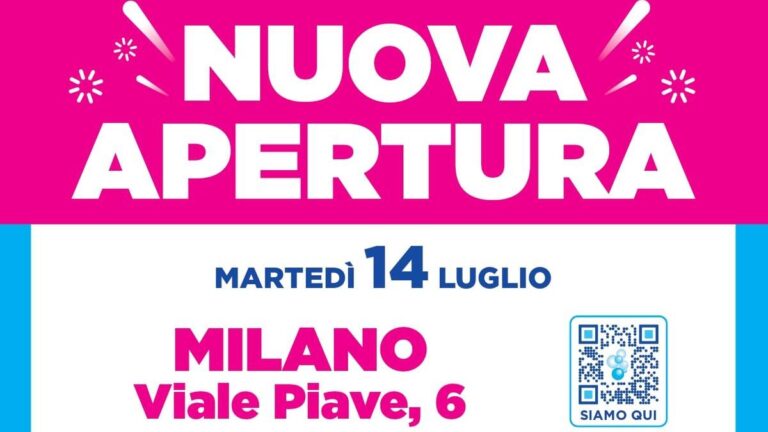 Volantino Acqua e Sapone Nuova apertura Milano dal 14 luglio 2026