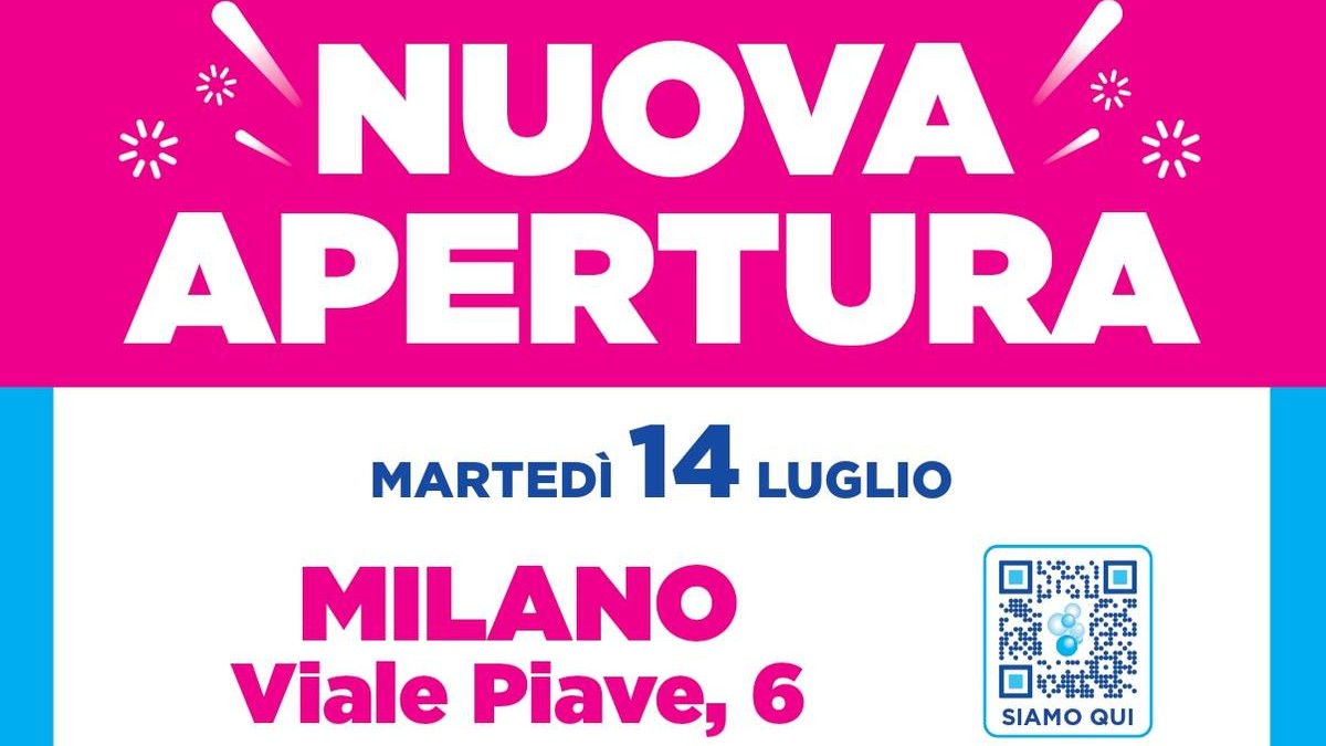 Volantino Acqua e Sapone Nuova apertura Milano dal 14 luglio 2026