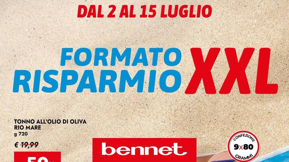 Volantino Bennet dal 2 luglio 2026